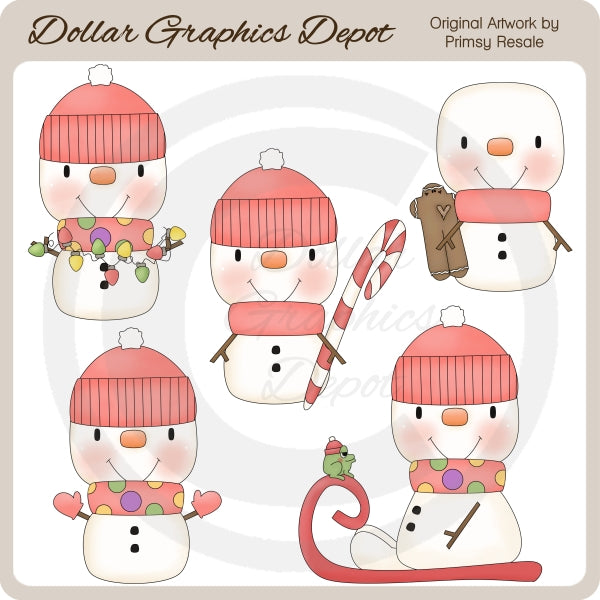 Niñas De Nieve Bebé - Clipart