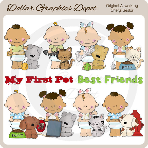 Baby's First Pet - Clip Art - DCS Exclusive