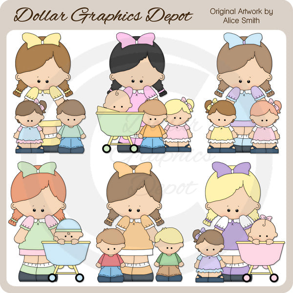 Babysitter 1 - Clip Art - DCS Exclusive