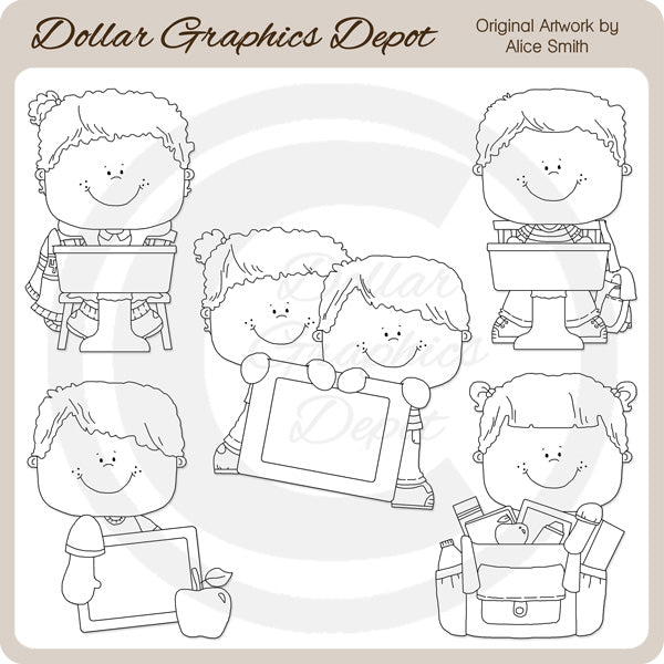 Regreso a Clases Niños 4 - Sellos Digitales