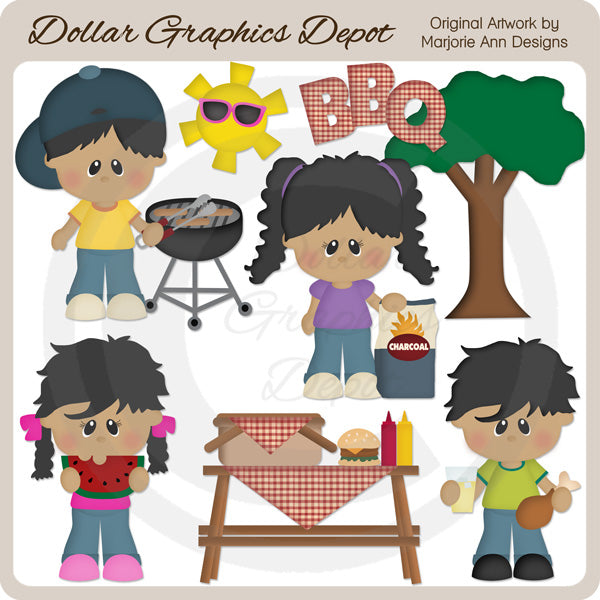 Backyard BBQ 2 - Clip Art