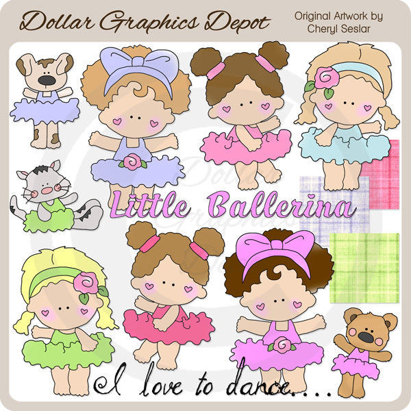Ballerina Buddies -Clip Art