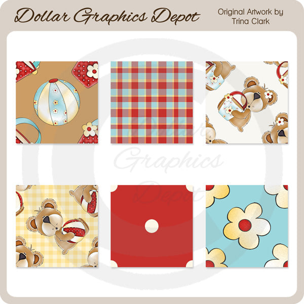 Beach Bears 1 - Background Tiles