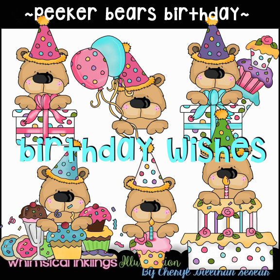 Bear Peekers...Birthday