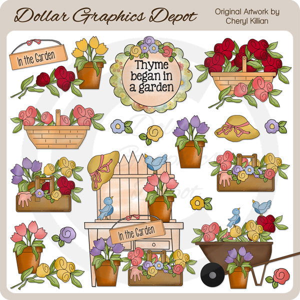 Beautiful Blooms - Clip Art