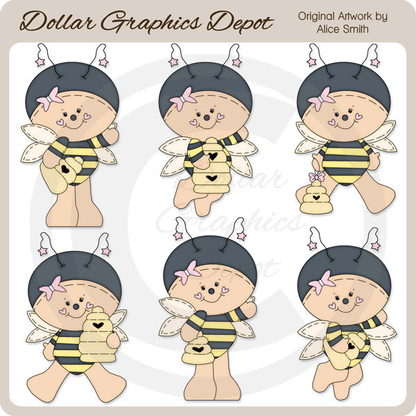 Bees 1 - Clip Art