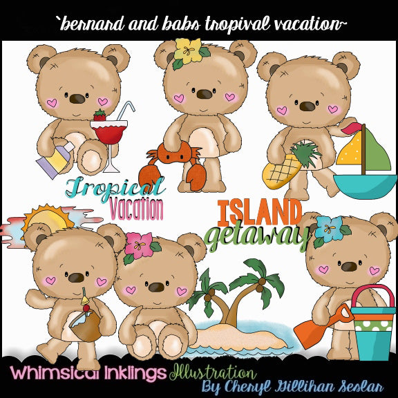 Bernard e Babs Bears...Vacanza tropicale