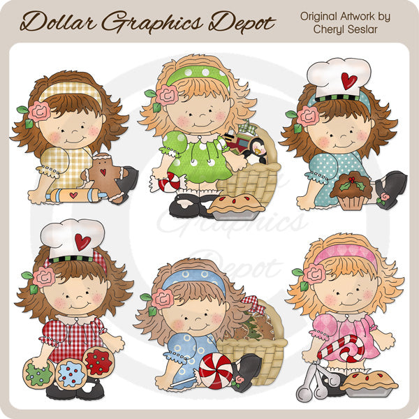 Betty Sue - Cookies For Santa - Clip Art