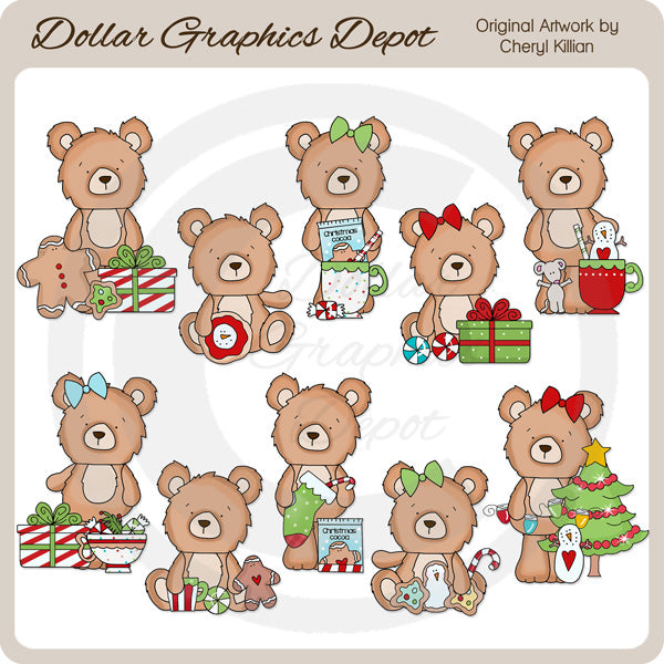 Boscoe y Babs - Feliz Navidad - Clipart