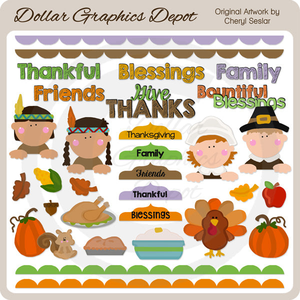 Bountiful Blessings - Clip Art