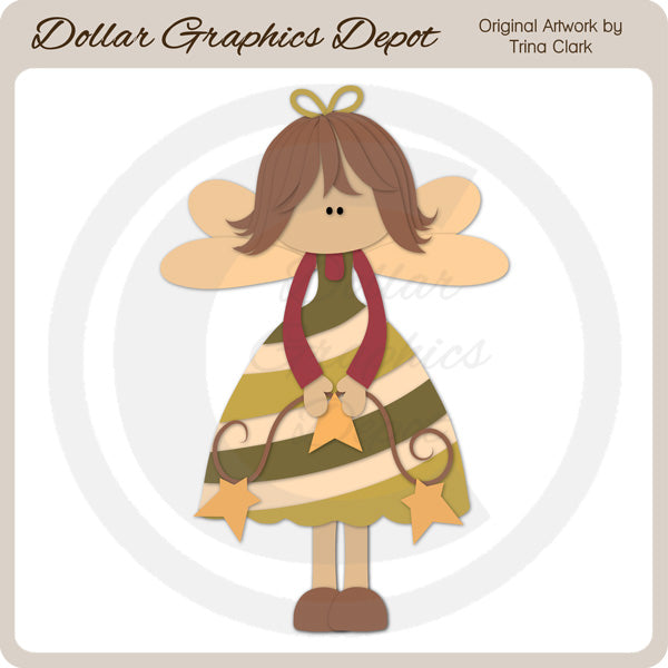 Candy Cane Angel 2 - Archivos de corte