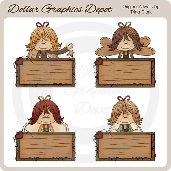 Candy Cane Angels - Signature Tags