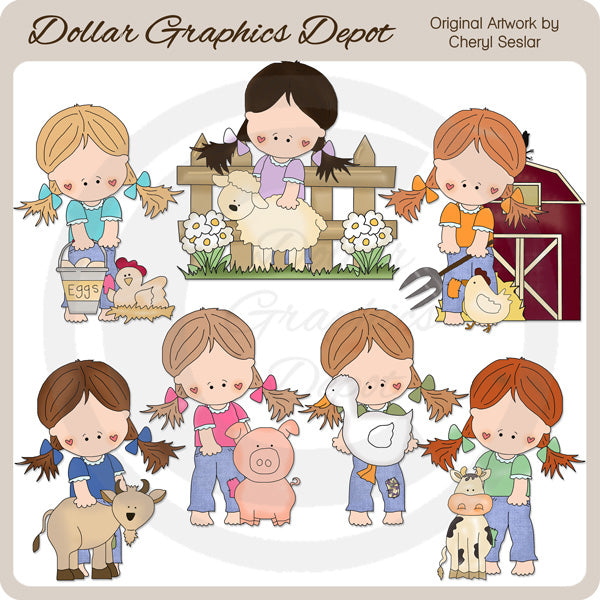 Carla ama la granja - Imágenes prediseñadas - Exclusivo de DCS