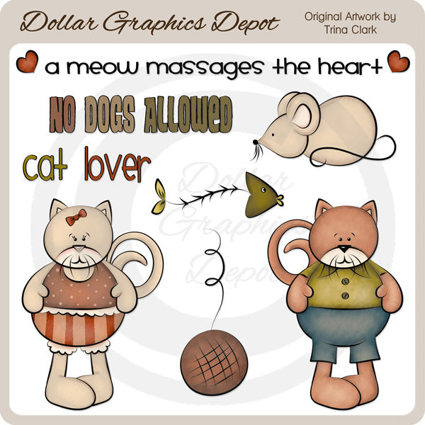 Amante De Los Gatos - Clipart