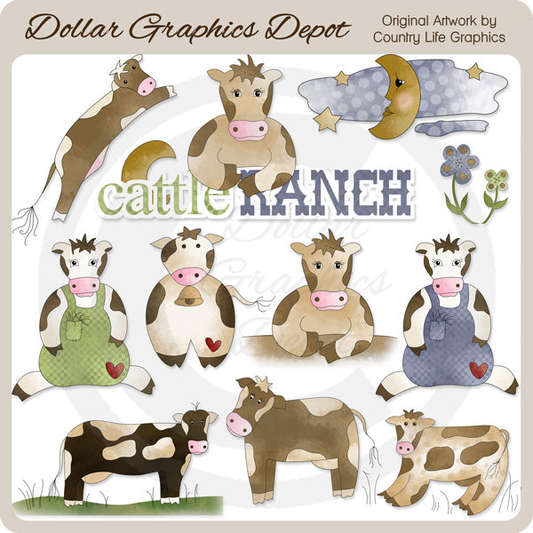 Rancho De Ganado - Clipart