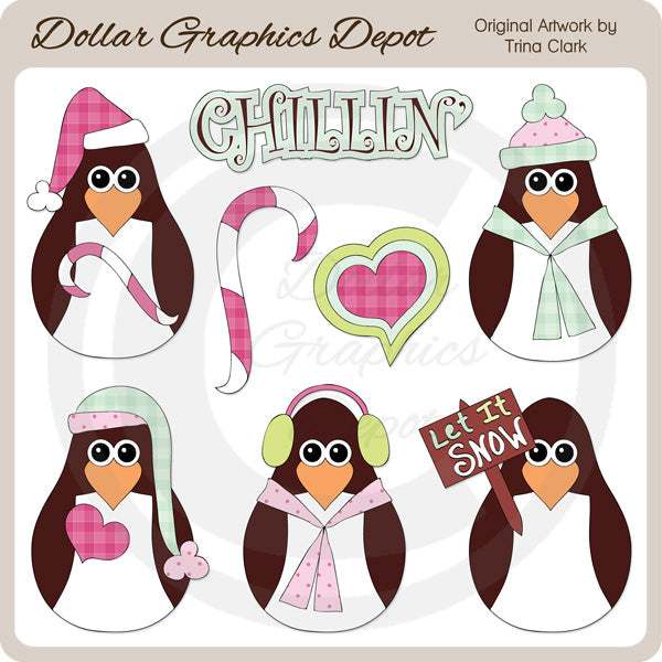 Pingüinos Chillin' 1 - Imágenes Prediseñadas