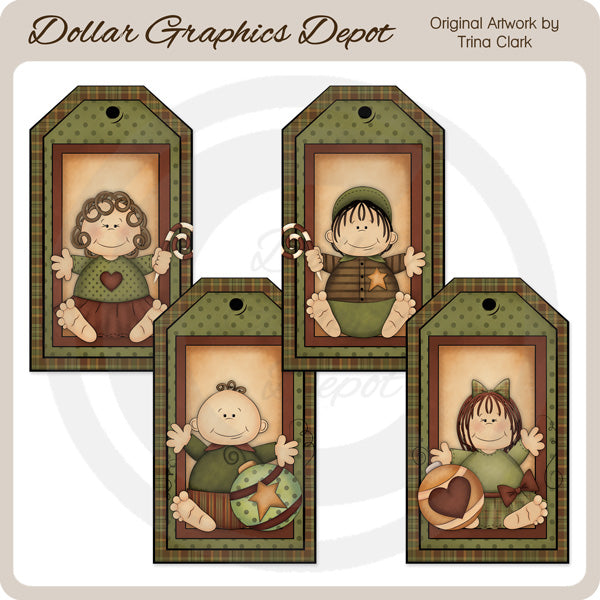 Christmas Babies 1 - Tags