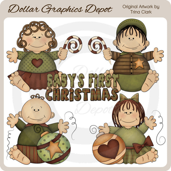 Bebés De Navidad 1 - Clipart