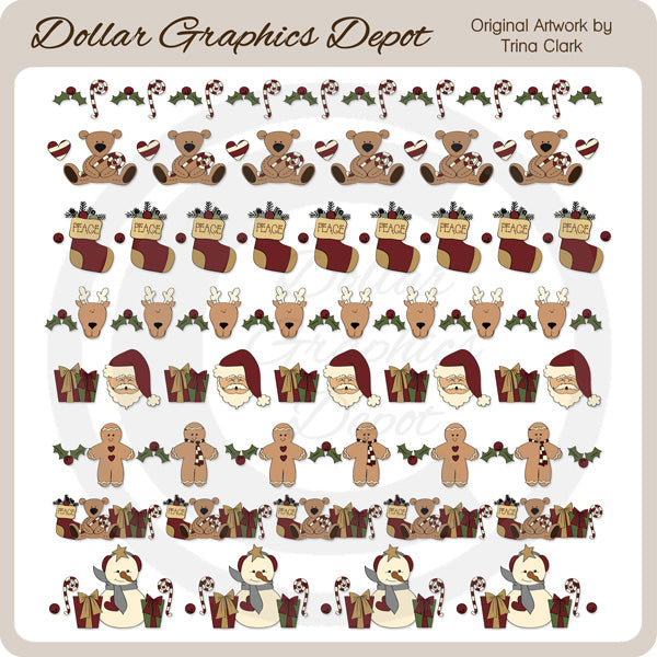 Fronteras navideñas 5 - Clipart