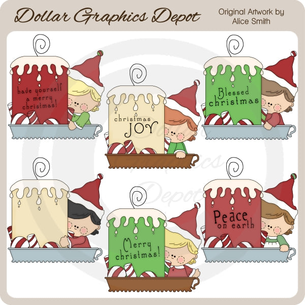 Candele di Natale 1 - ClipArt - Esclusiva DCS