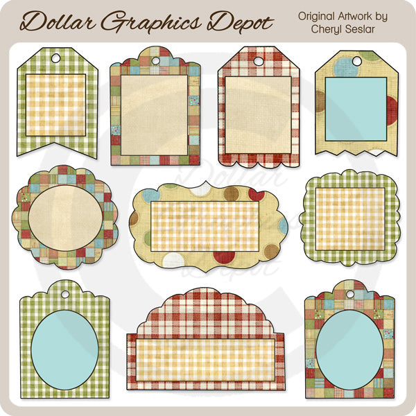 Christmas Frames and Tags 1