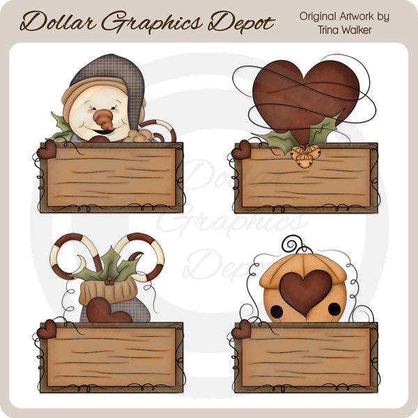 Christmas Love 1 - Signature Tags