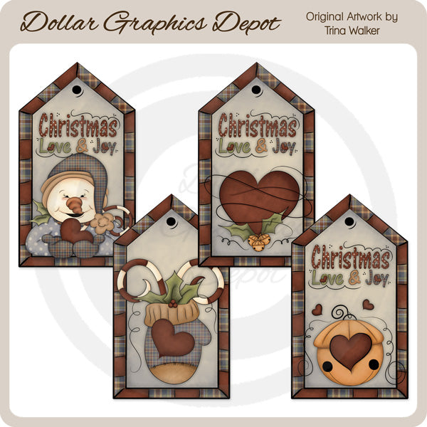 Christmas Love 1 - Tags