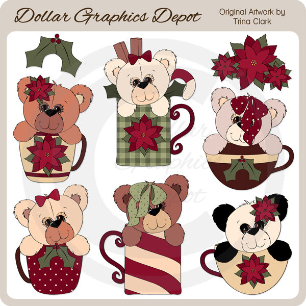 Tazze di Natale 1 - ClipArt