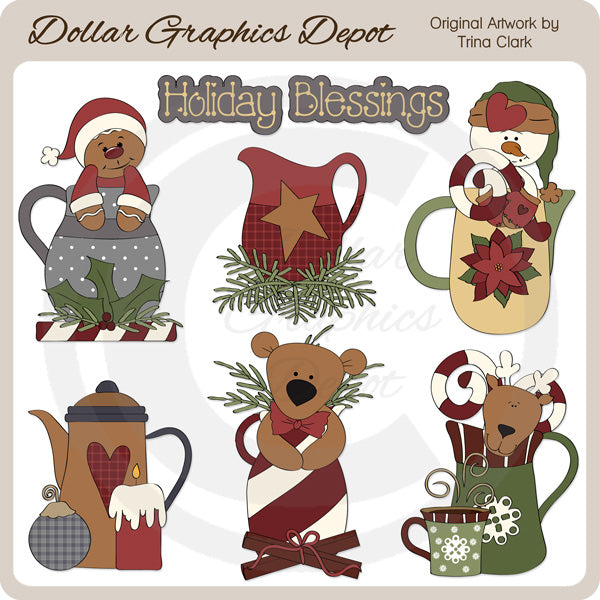 Brocche di Natale - ClipArt