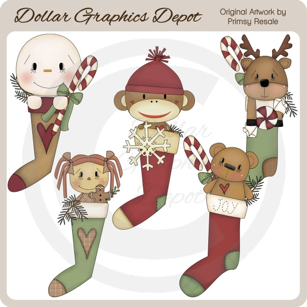 Medias De Navidad 2 - Clipart