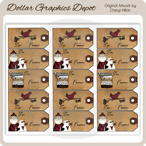 Christmas Thyme - Sheet Tags