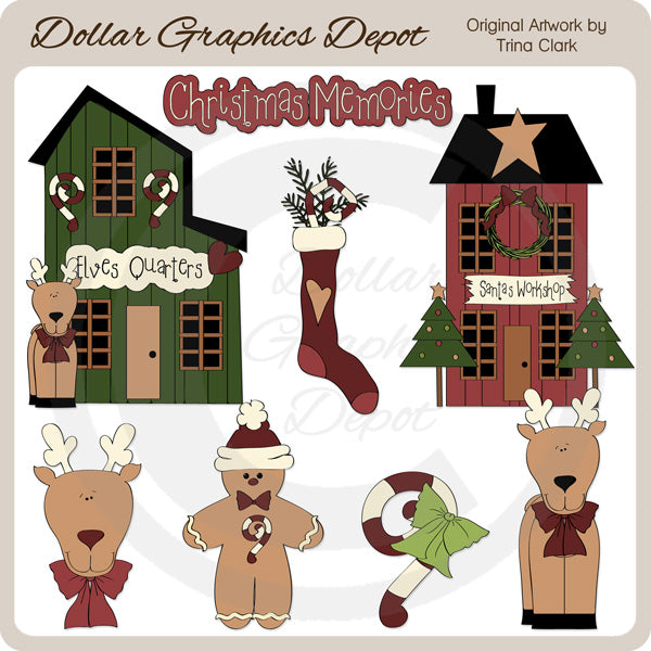 Christmas Town 1 - Clip Art