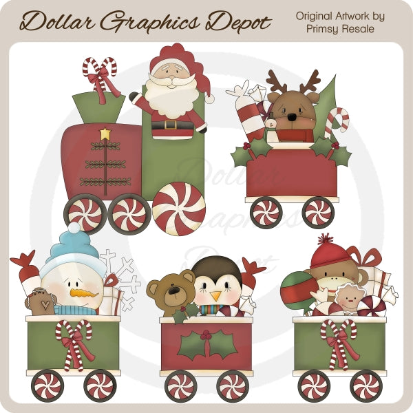 Tren De Navidad - Clipart