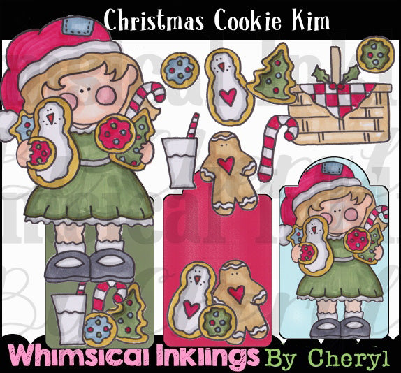 Biscotto di Natale Kim... Collezione grafica colorata a mano