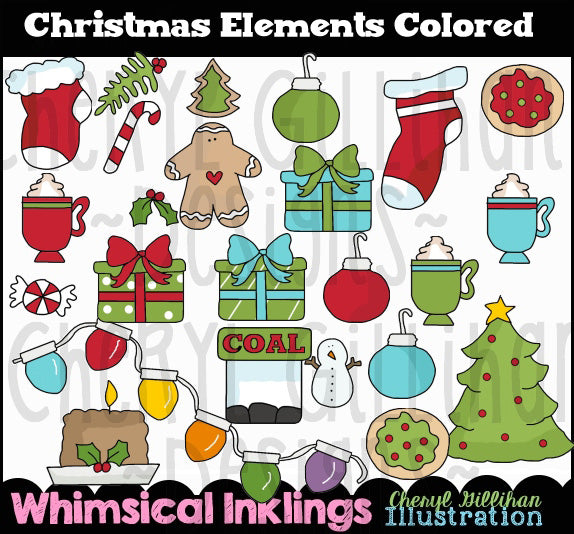 Elementos navideños...Colección gráfica