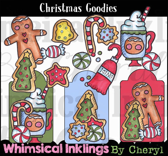 Regalos navideños... Colección gráfica coloreada a mano
