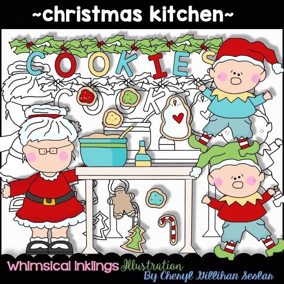 Gráficos de cocina navideños