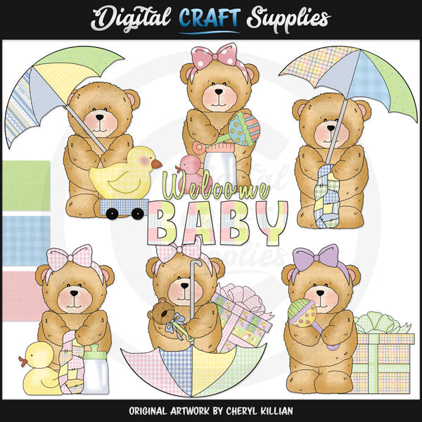Chubby Cubby - Baby Shower - ClipArt