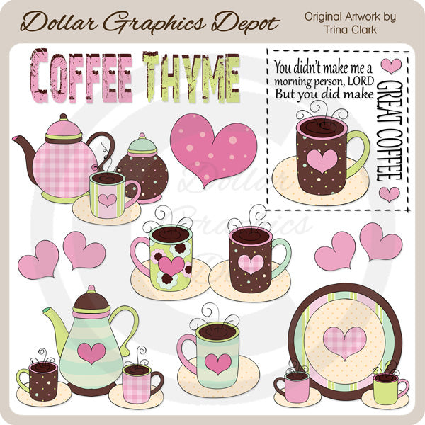Café Tomillo 3 - Clipart