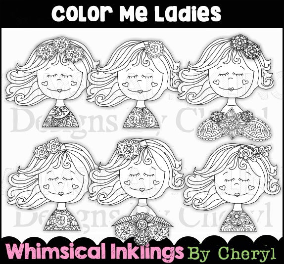 Ladies One...Set of 6...Color Me