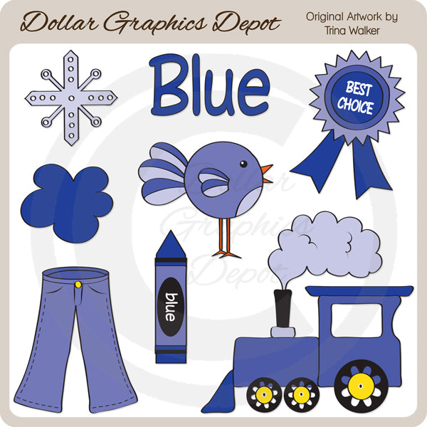 Colores - Azul - Clipart