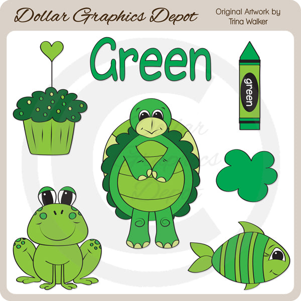 Colores - Verde - Clipart
