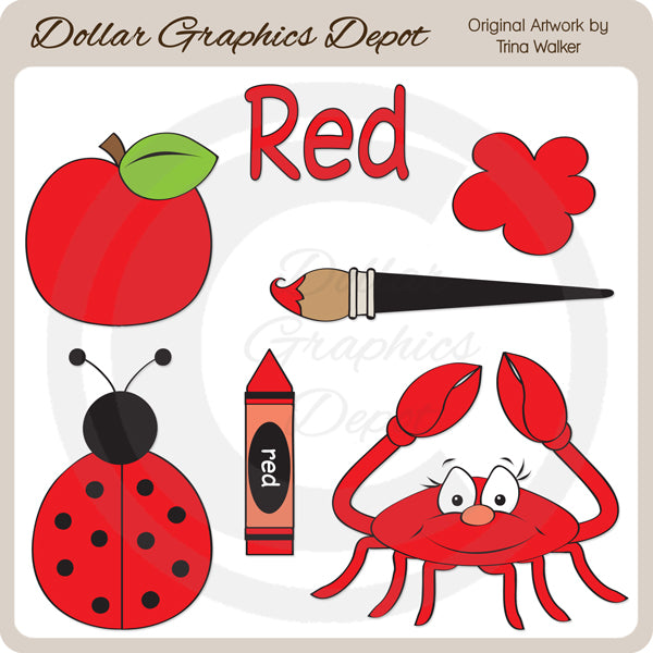 Colores - Rojo - Clipart