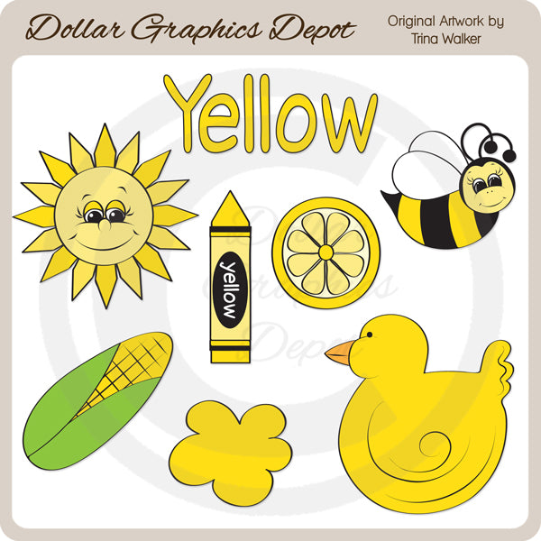 Colores - Amarillo - Clipart