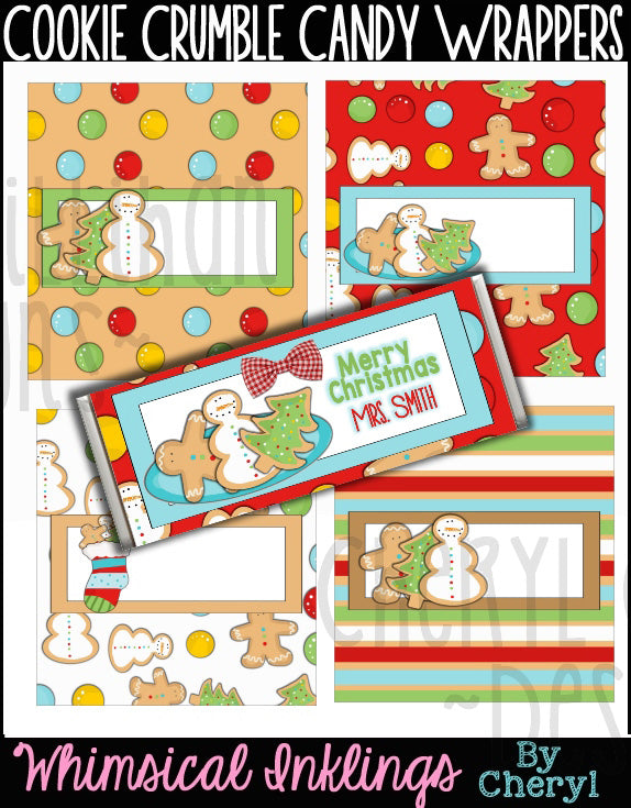 Cookie Crumbles...Hershey Candy Bar Wrappers