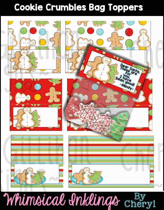 Cookie Crumbles...Bag Toppers