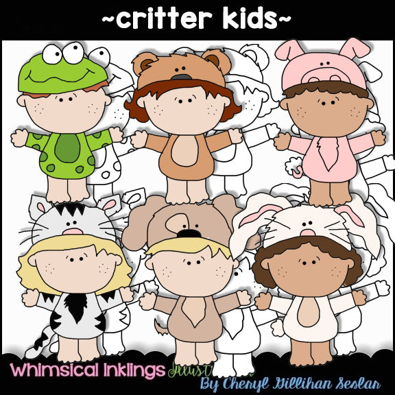 Critter Kids...Clipart Cillection