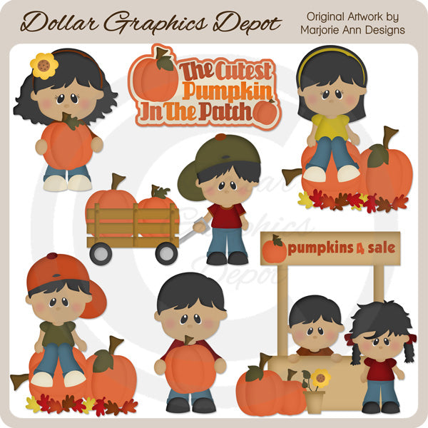 Cutest Pumpkin In The Patch 2 - Clip Art