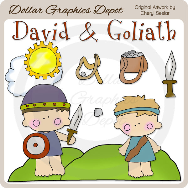 Davide e Golia - ClipArt