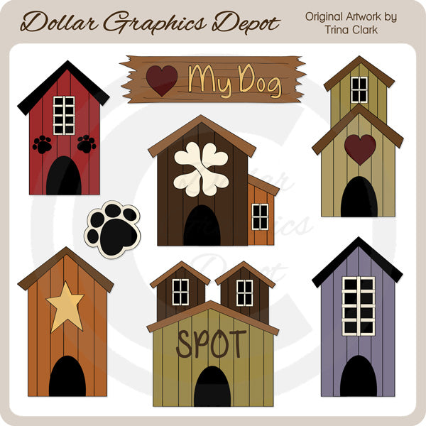 Casetas para perros - Imágenes Prediseñadas